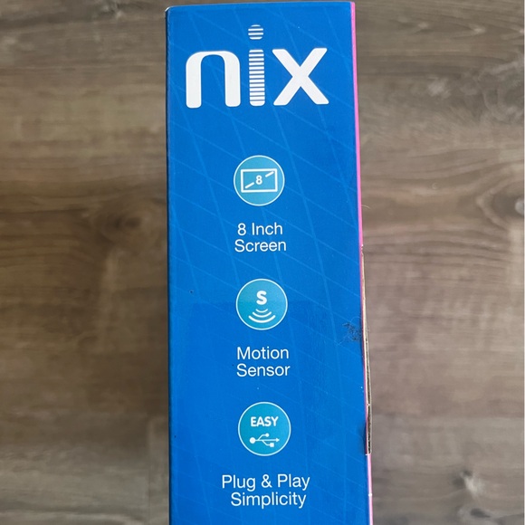 Nix 8 Inch Digital Picture Photo Frame X08G Motion Sensor Photo Video NWOT - Picture 2 of 5